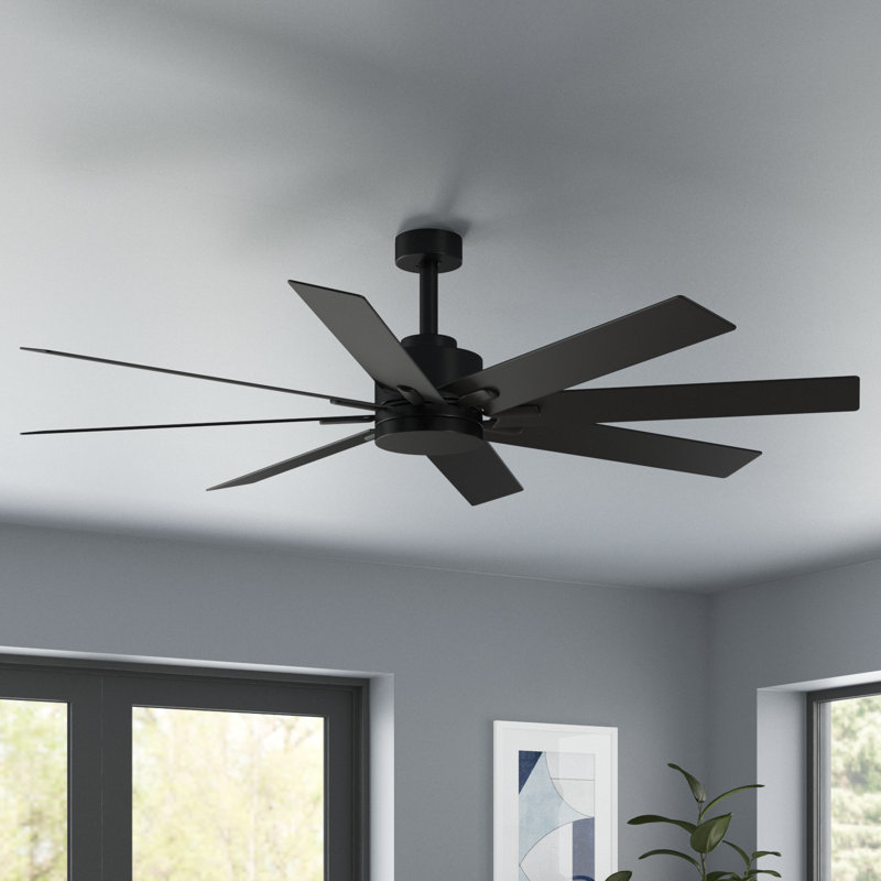 Ventilateur de plafond à 8 pales avec télécommande Slane