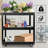 3-tier Rolling Tool Cart, Mechanic Tool Cart With Lockable,440 Lbs Capacity
