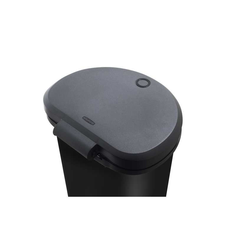 Deco Resin 40 Litre Touch Top Waste Bin, Black