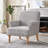 Upholstered Wooden Armchair-973662660