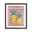 Ananas tropical brossé, reproduction encadrée sous verre, design par Paul Brent-463133945-463133947