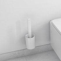 toilet brush Cambridge, chrome/white 