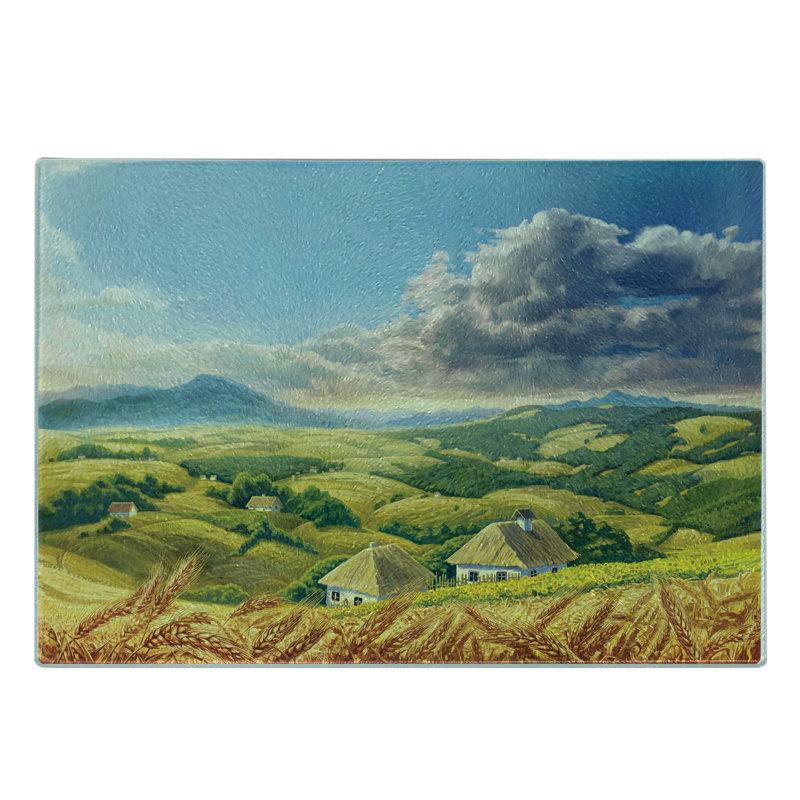 Planche à découper en verre trempé Ambesonne
