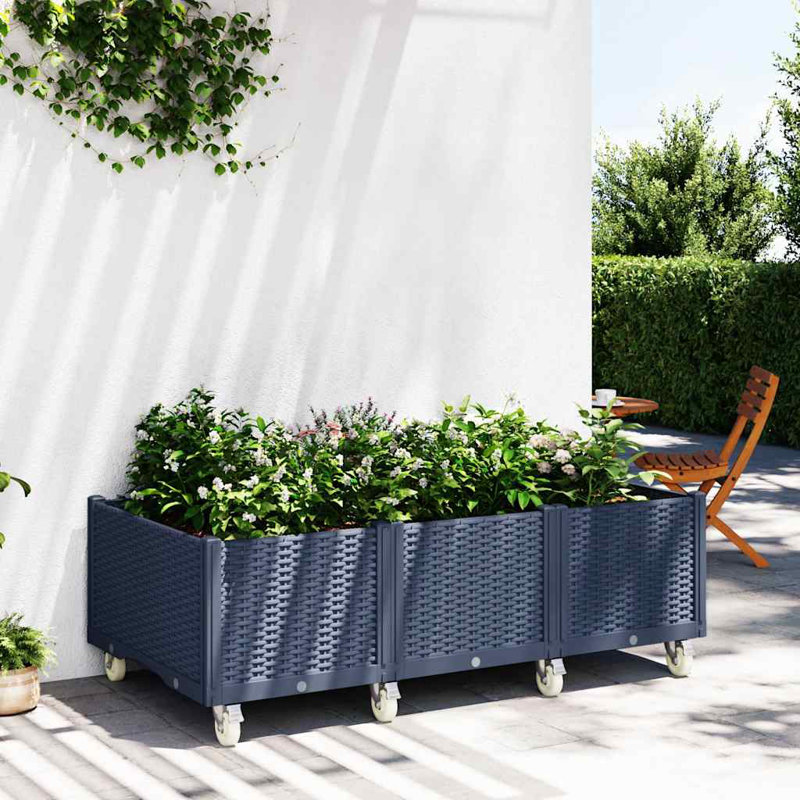 Myashia Planter Box, Blue Grey