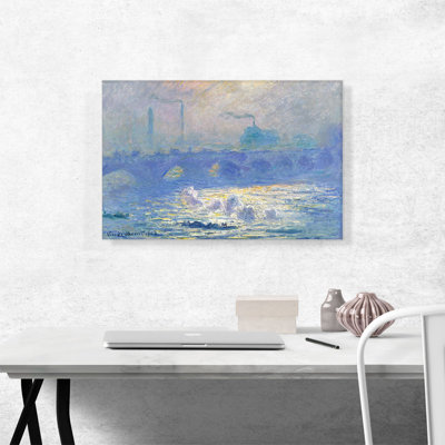 Waterloo Waterloo 1903 par Claude Monet, reproduction d'art sur toile tendue