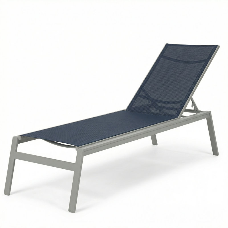 Méridienne, Harnais Dupioni Sapphire / gris mat