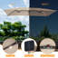 Parasol de terrasse 11x7Ft Double Face-875607737
