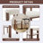 Wooden Dining Chair with Protective Pad Suitable for Kitchen or Dining Room(Set of 2)-43598234