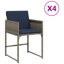 Chaises de patio avec coussins 4 pièces Dovecove-2098762675