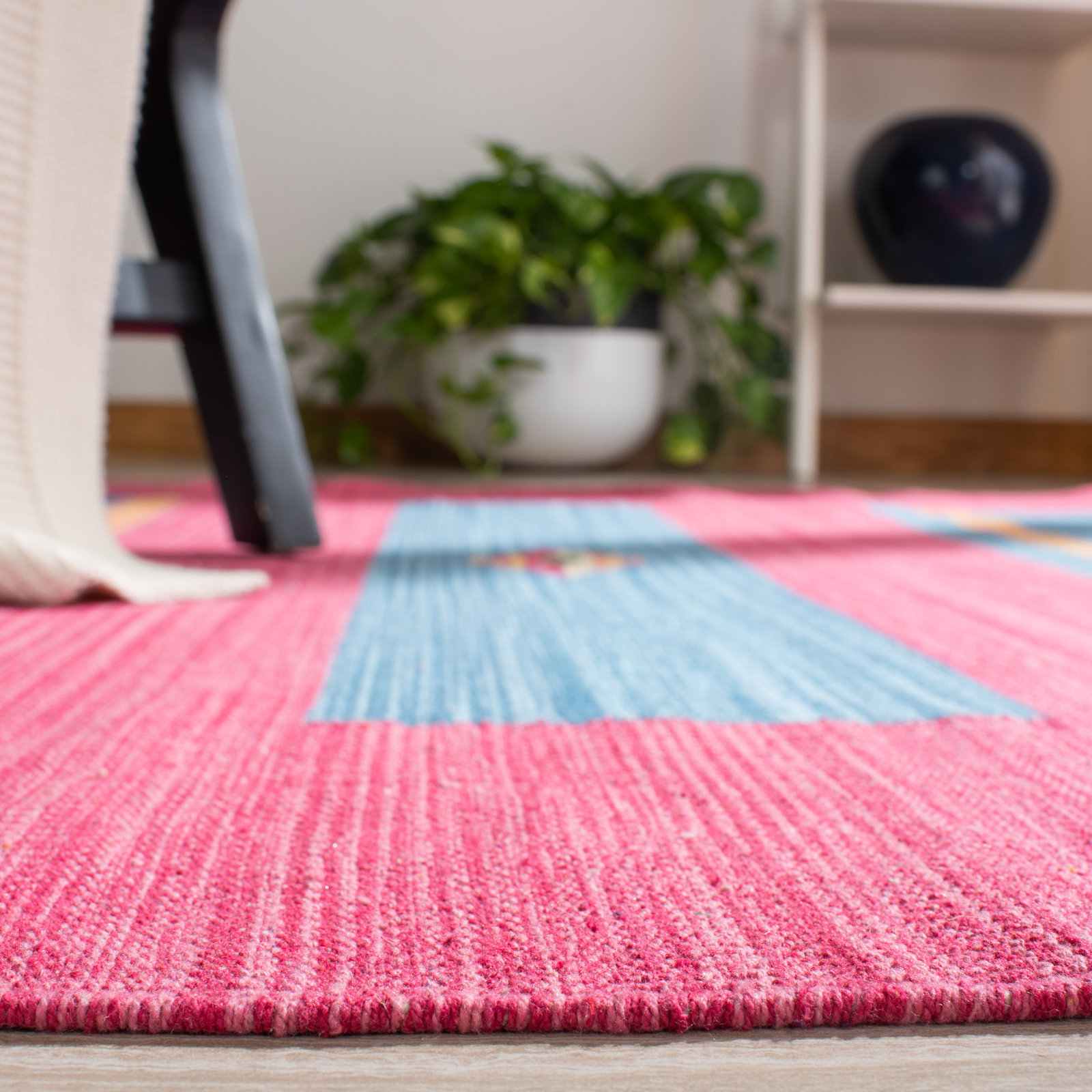 Danely Handmade Cotton Rug, Runner 2'3" x 9'