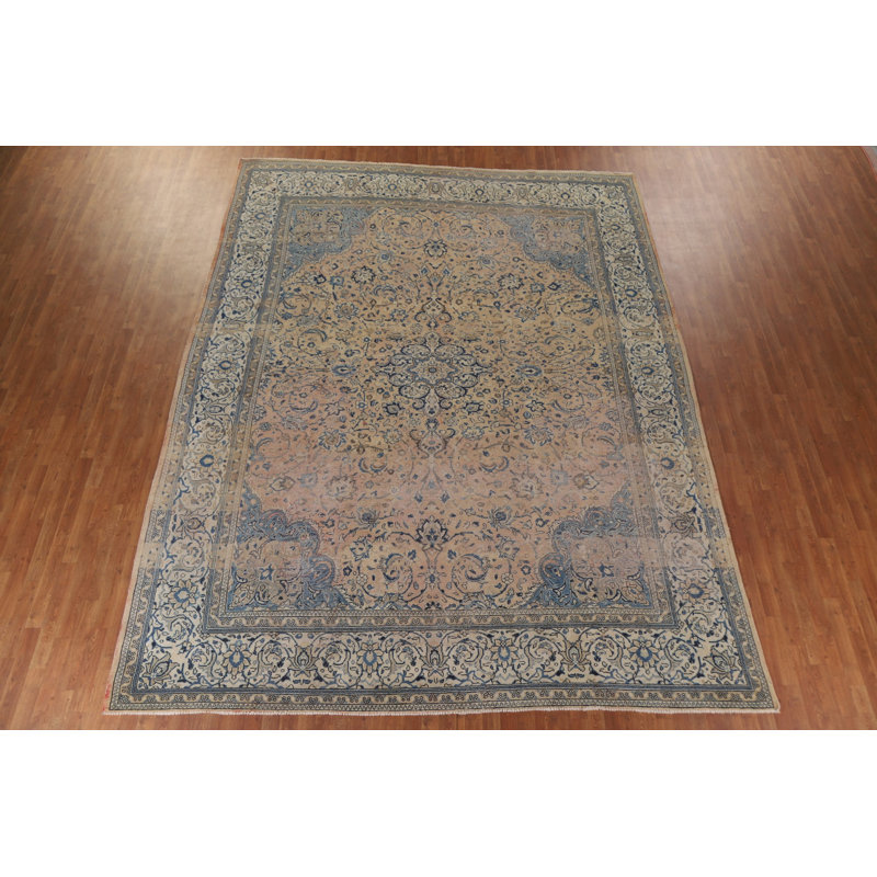 Distressed Floral Sarouk Large  Rug 11x14