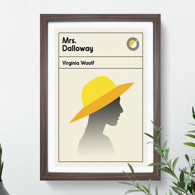 Book Cover Mrs Dalloway Virginia Wolf - Picture Frame Graphic Art