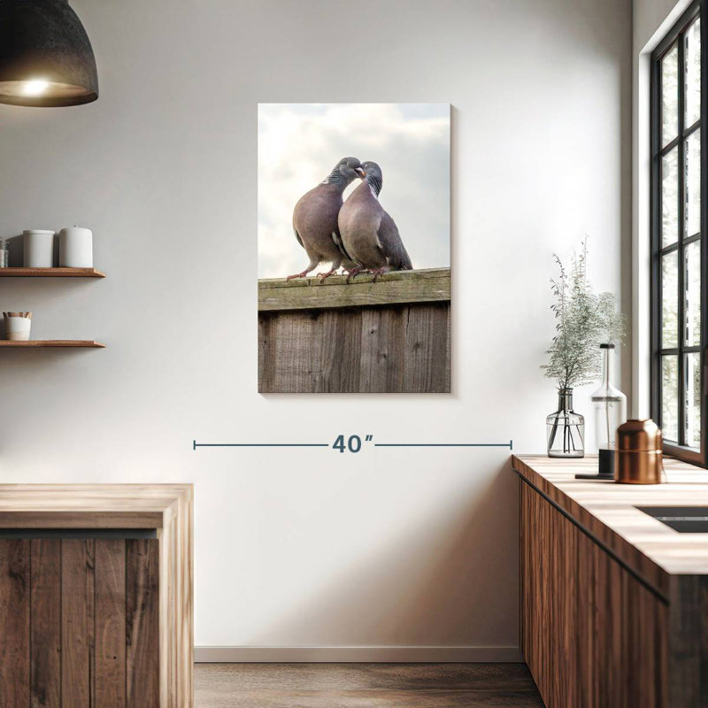 Brampt Pigeon Courtship, 36" H x 24" W