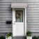 Awntech Charleston Acrylic Fabric Awning with Iron Scroll Arms