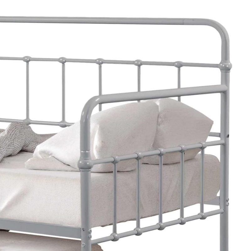 Lit de jour avec couchette, argent, Argent argent