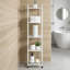 Étagère de rangement étroite à 5 niveaux, support de rangement en coin robuste pour la salle de bain, la cuisine, la salle de lavage et le garde-manger-93338239