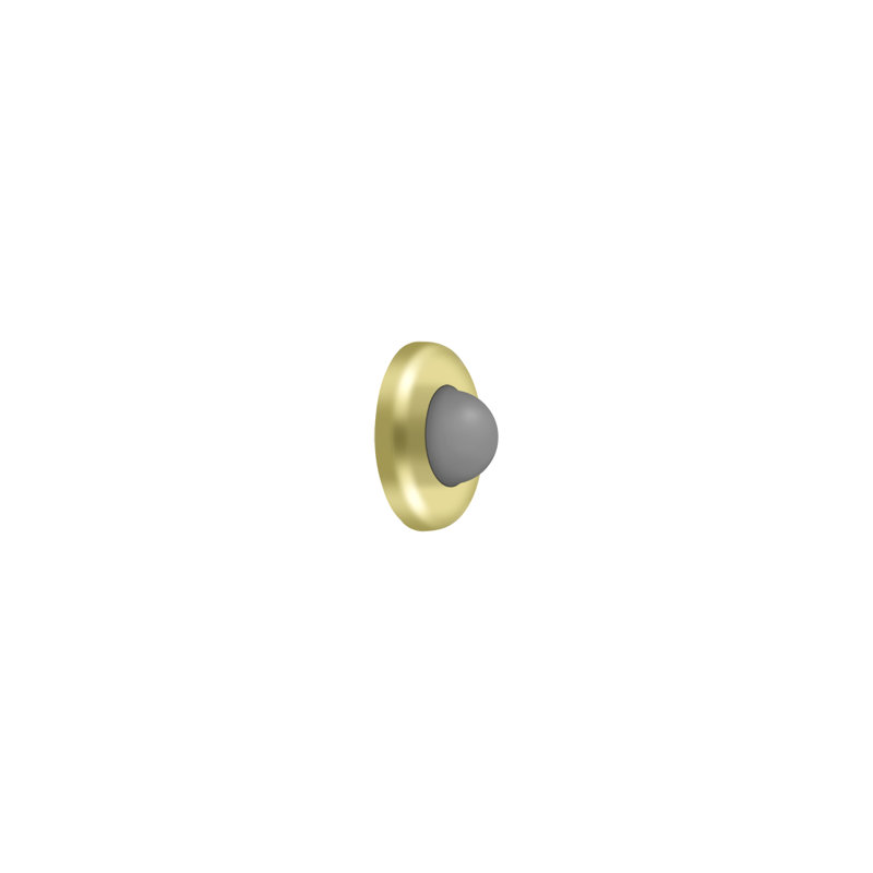 Door Stop, Polished Brass