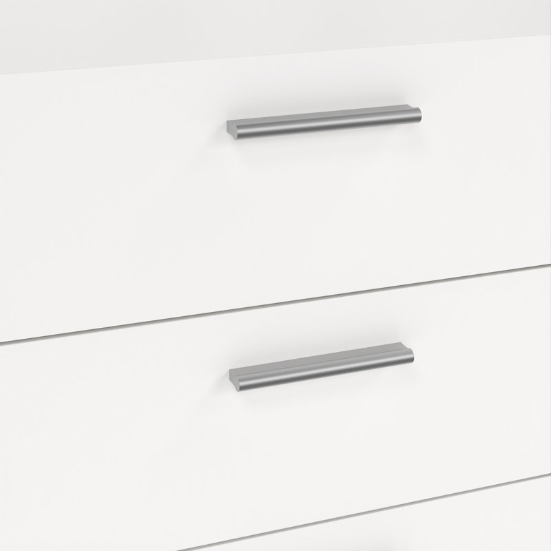 Gianna 8 Drawer 55.12" W Double Dresser, White