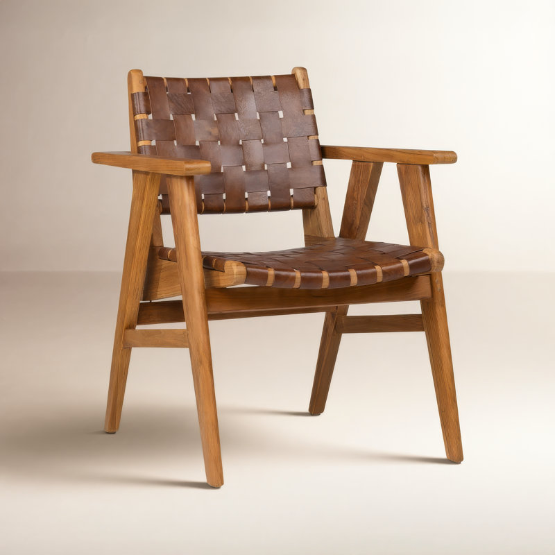 Sutri Teak Upholstered Dining Chair