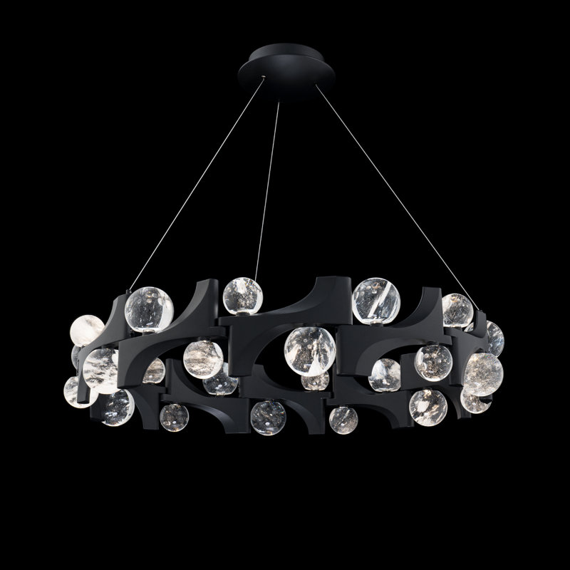 Amorina 24 - Light LED Pendant, Black
