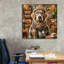 «Hipster Dog - Golden Retriever» par Rey Klimt, art mural sur toile-2119474020