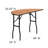 Wofford 48" Half-Round Wooden Folding Event Table