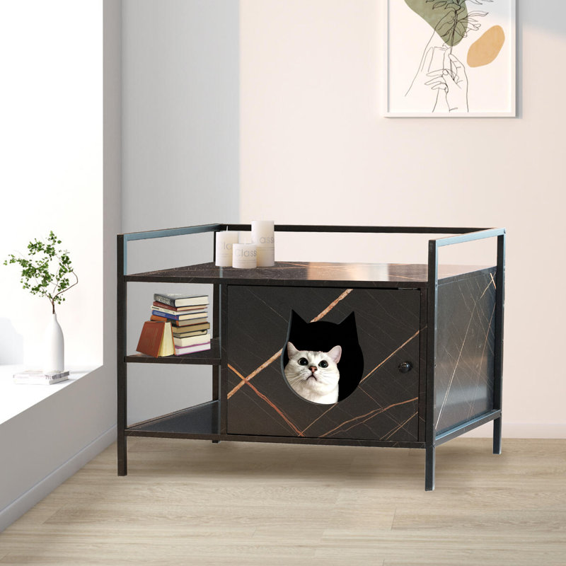 Enceinte de litière cachée pour chat, H 23,2 po x l 21,3 po x P 30,3 po