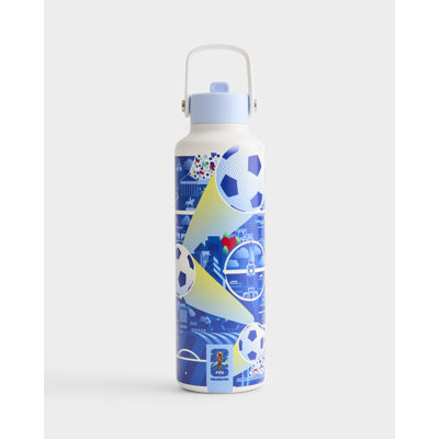 Bouteille d'eau en acier inoxydable Performance Drib 24 oz avec couvercle en paille silencieux et étanche - Édition 2026 de la Coupe du Monde de la Fifa