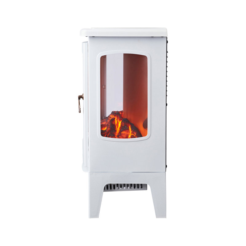 Allanah Marlow Home Co. 39cm W Electric Fireplace, White