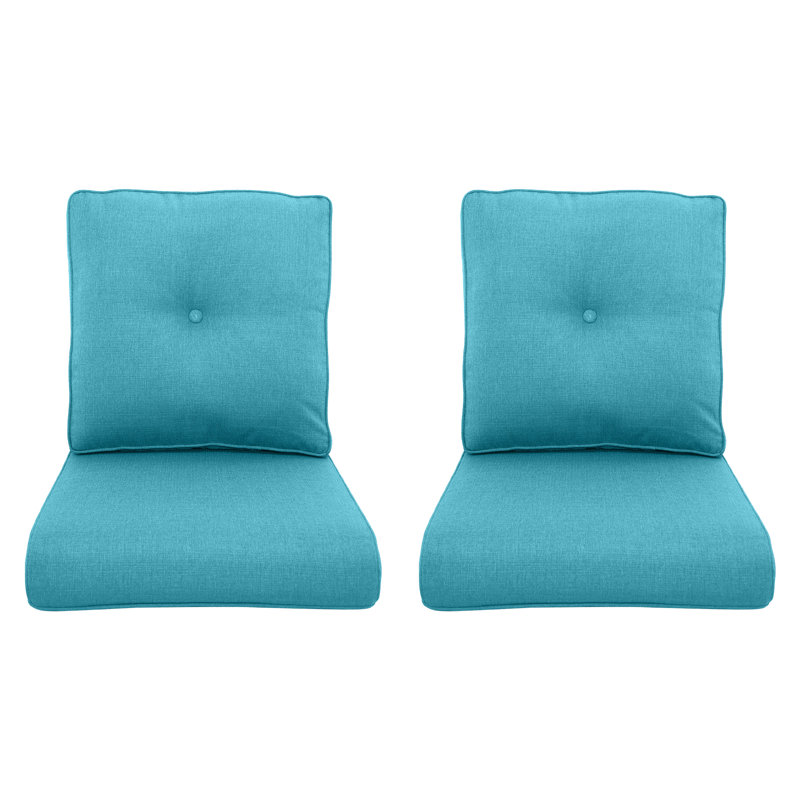 Coussins de remplacement pour meubles d'extérieur 24 po x 22 po Carolina, 2, Vert
