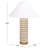 Sulma 24.5 Inch Mango Wood/Rope Table Lamp
