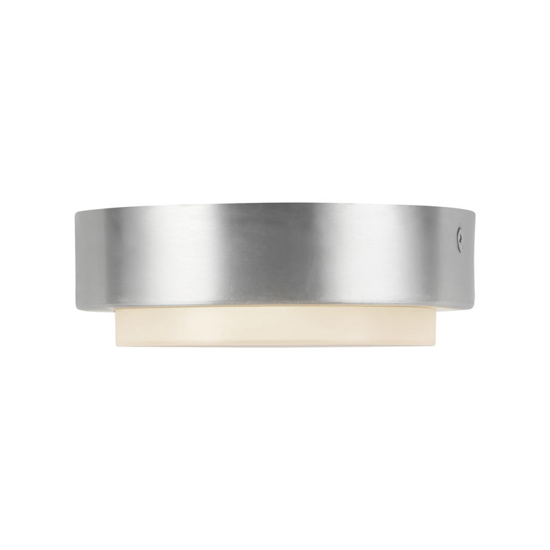 Bailey 5-in Black dimmable LED Outdoor Ceiling Light, Brushed Nickel, Brushed Nickel