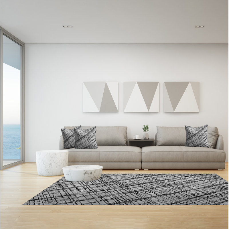 Gencho Striped Area Rug, Rectangle 140 x 200cm