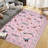 Soft and Modern Pink Area Rug - Soft Carpet for Living Room and Bedroom - Elegant Home Decor - 8x10ft (244x305cm) - USA Specification