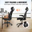 Chaise de bureau ergonomique avec repose-tête Saiden