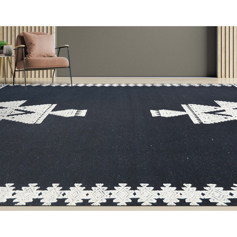 Wool Moroccan Area Rug, Rectangle 8' x 10'
