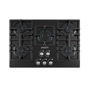 ABBA Black Natural Gas 5 Burner Cooktop