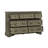 Colchester Queen Upholstered Bed, Dresser & Mirror Bedroom Set - Brown-100964898-104946479