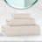Amberg Viscose Cotton Blend Medium Weight Textured Ribbed 3 Piece Towel Set-106802461