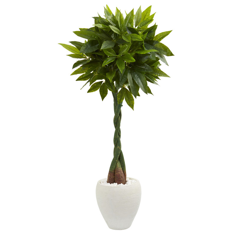 60'' Faux Foliage Tree in Ceramic Planter