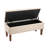 Amatucci Fabric Storage Bench with Rubberwood Legs-2043021265