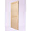 Porte en bois brut 2 panneaux Shaker-102330489