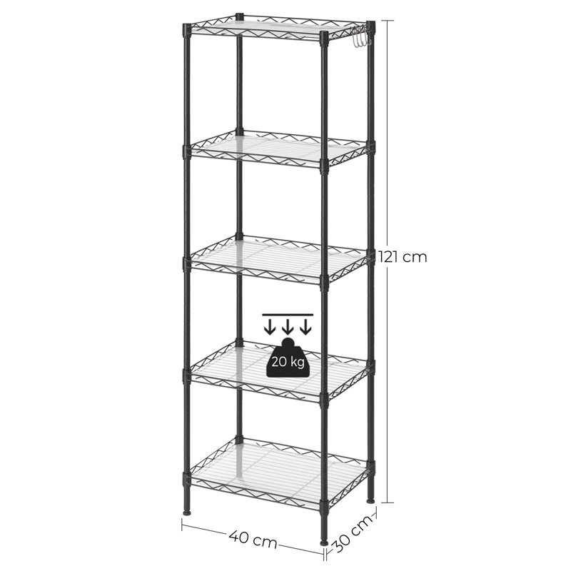 Samora 40cm W Metal Shelving Unit