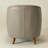 29.1'' W Top-Grain Genuine Leather Upholstered Barrel Chair-69528785