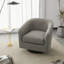 Bennett 73.1 Cm Wide Cotton Swivel Barrel Chair-1653877614