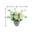 Hydrangea Floral Arrangement In A Decorative Ceramic Vase-586936864-586936865