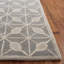 Geometric Hand-Tufted Wool Taupe Area Rug-11076575