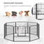 79cm H Panel Metal Exercise Pen With Door