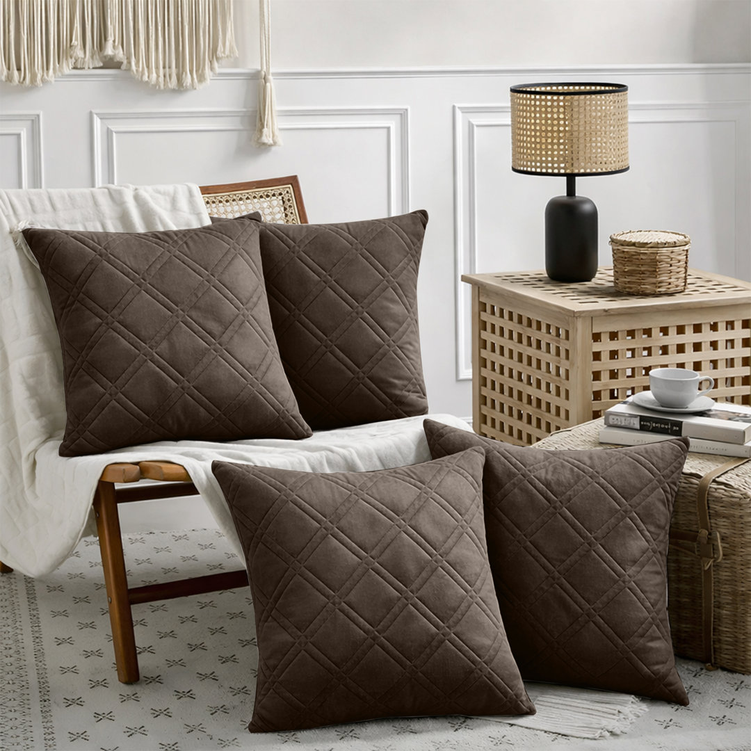 Geometric Square Cushion