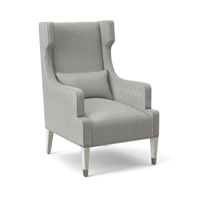 Thom Filicia Home 31" James Street Wing Chair, Wrenn, Tarbee Dove